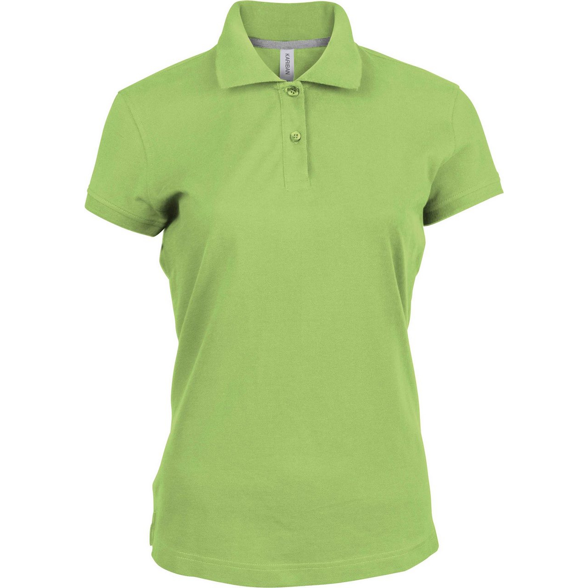 Kariban Pique Polo Shirt - rövid ujjú, női galléros póló