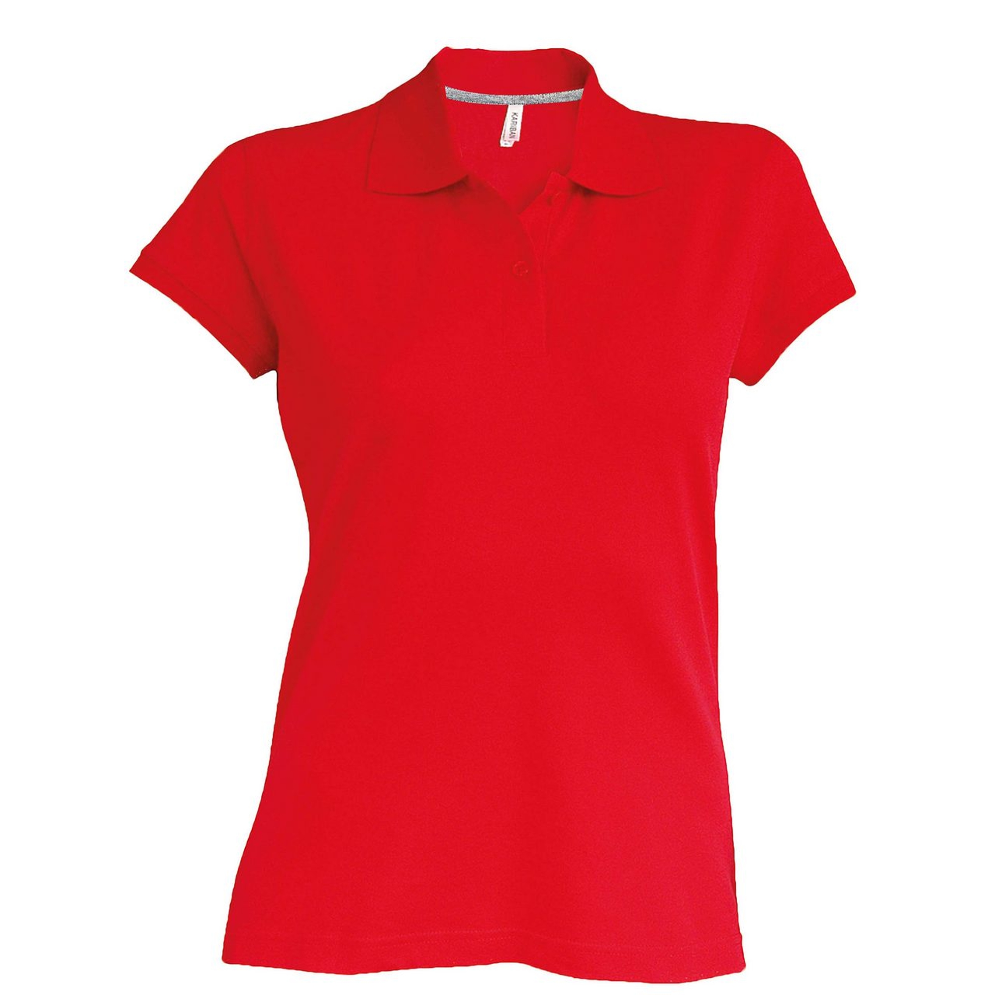 Kariban Pique Polo Shirt - rövid ujjú, női galléros póló