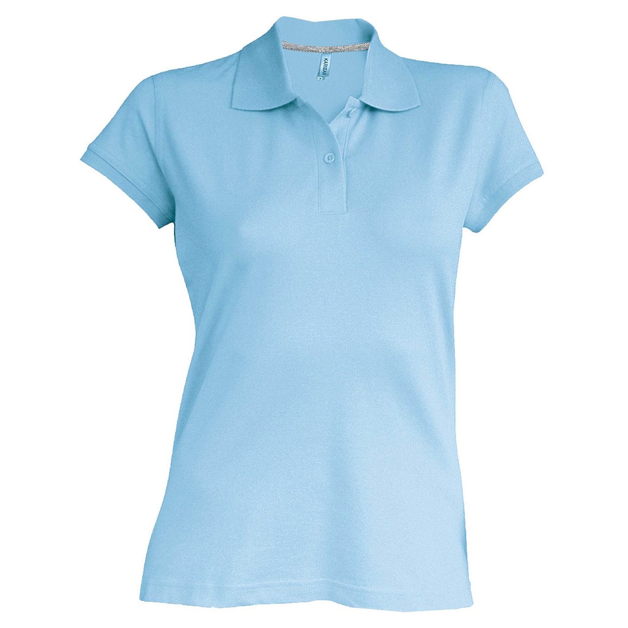 Kariban Pique Polo Shirt - rövid ujjú, női galléros póló