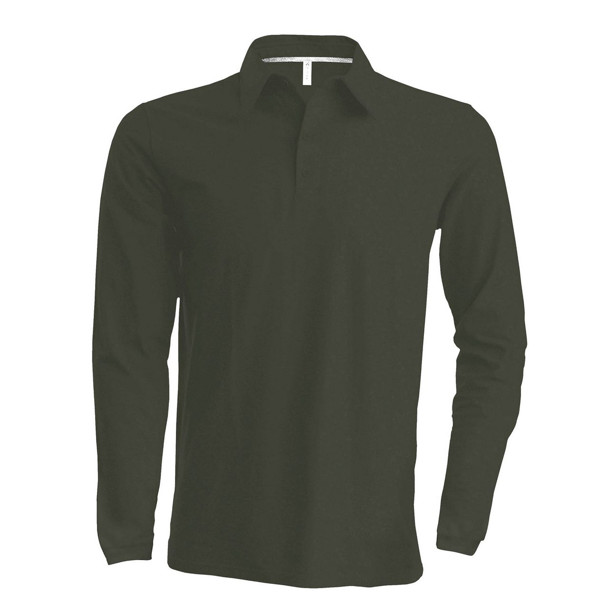 Kariban Pique Polo Shirt - hosszú ujjú, férfi galléros póló