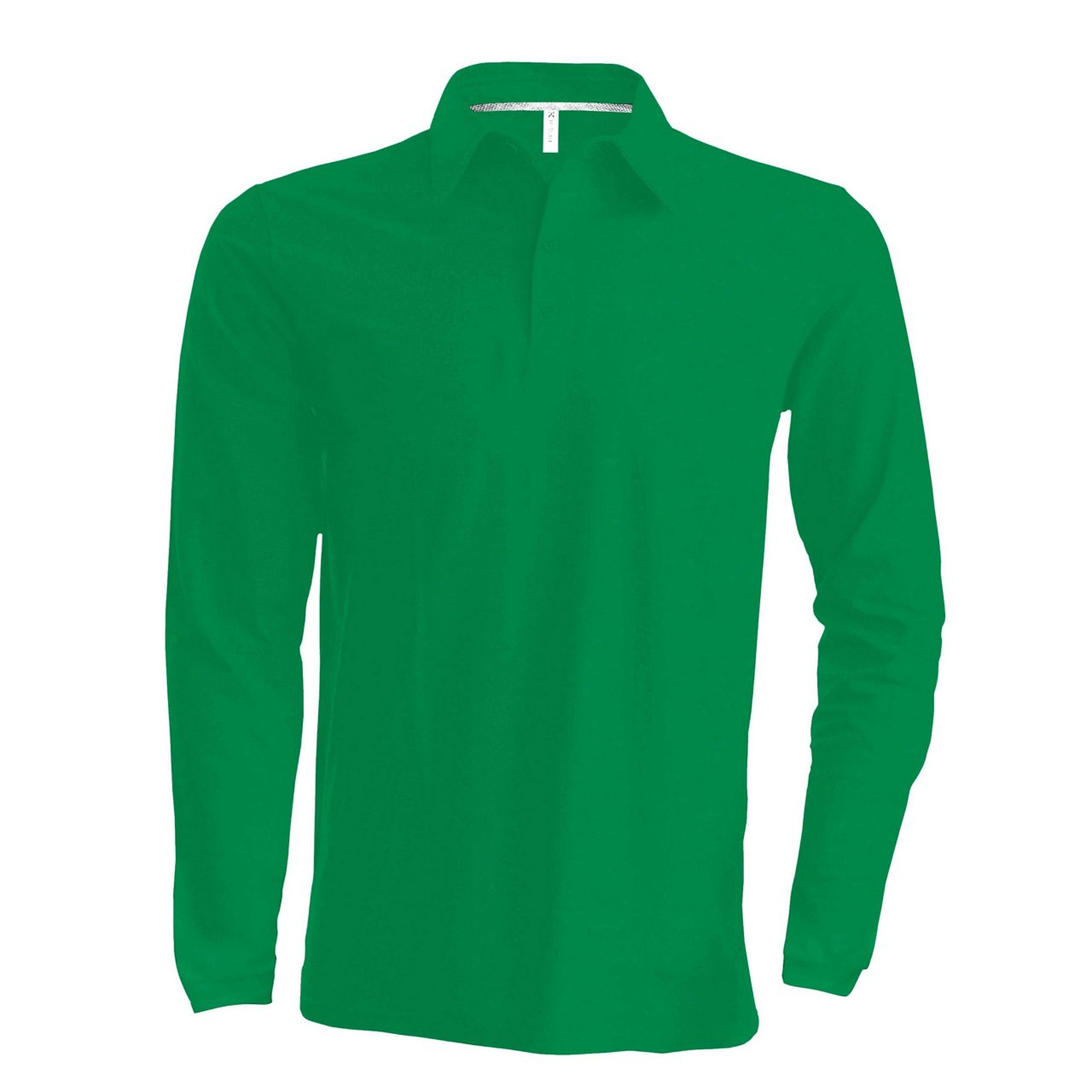 Kariban Pique Polo Shirt - hosszú ujjú, férfi galléros póló