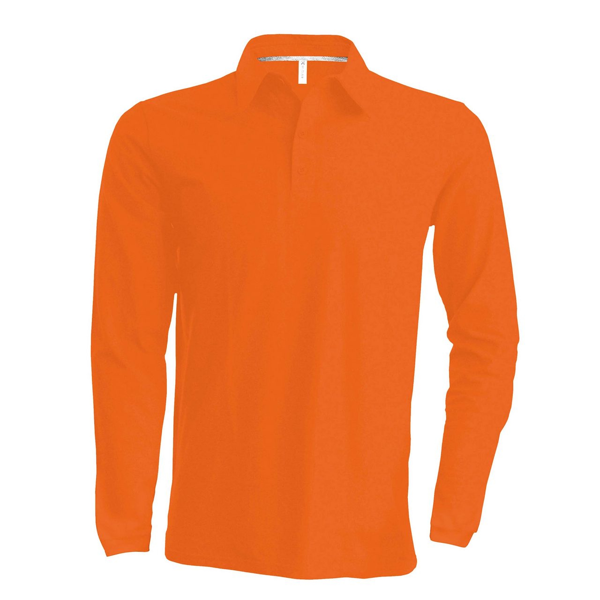 Kariban Pique Polo Shirt - hosszú ujjú, férfi galléros póló