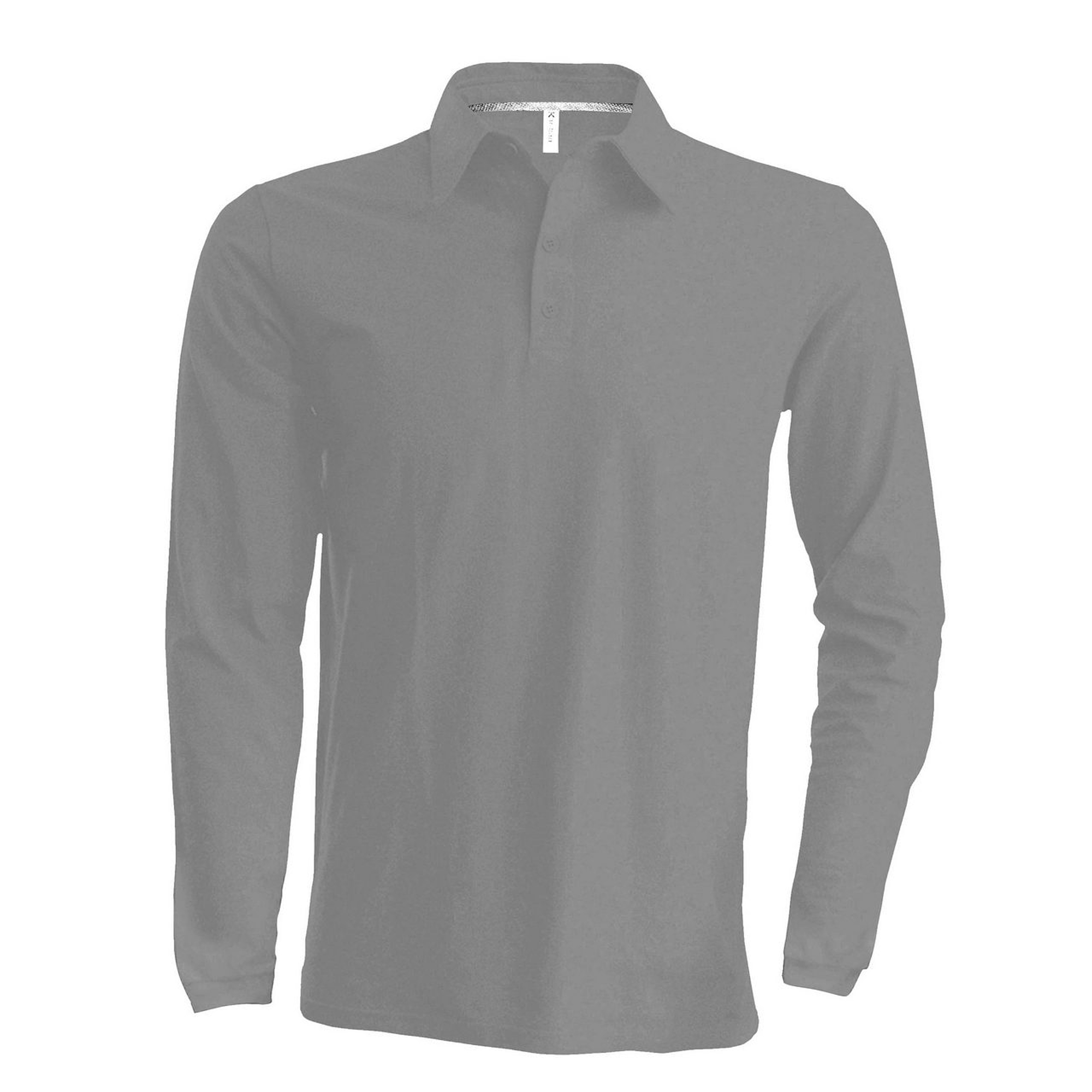 Kariban Pique Polo Shirt - hosszú ujjú, férfi galléros póló