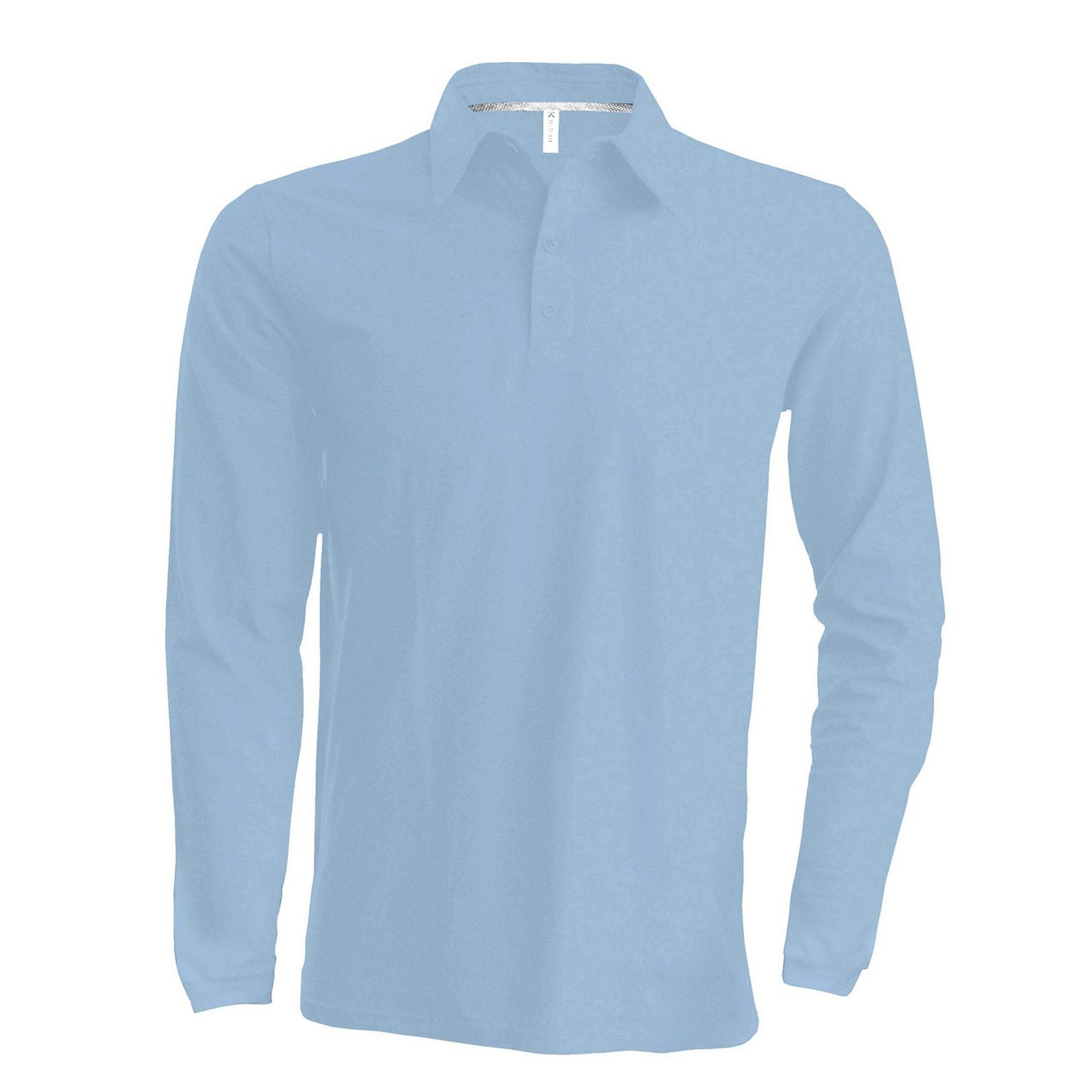 Kariban Pique Polo Shirt - hosszú ujjú, férfi galléros póló