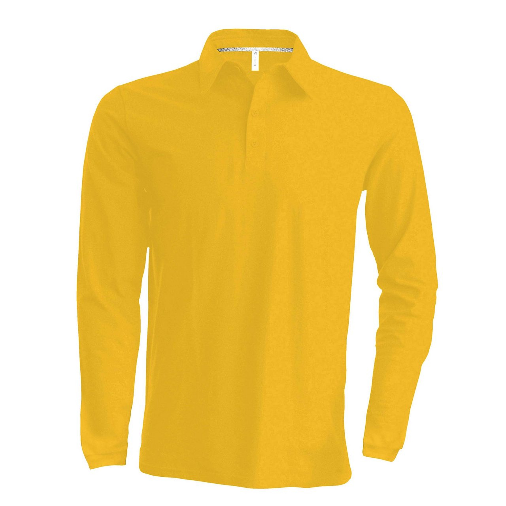Kariban Pique Polo Shirt - hosszú ujjú, férfi galléros póló