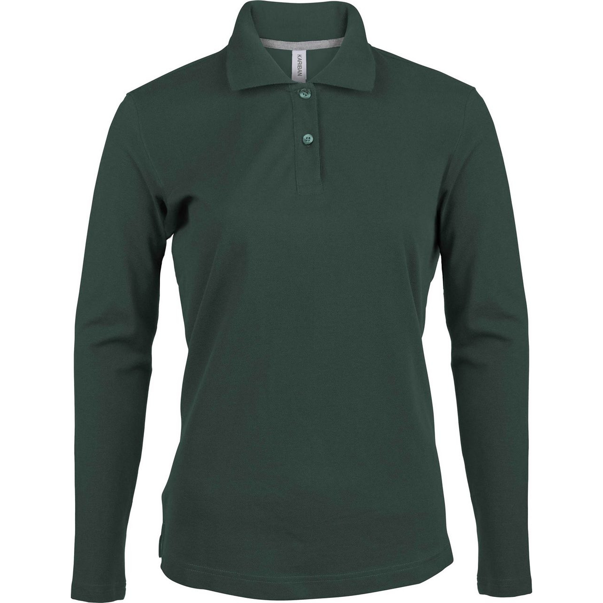 Kariban Pique Polo Shirt - hosszú ujjú, női galléros póló