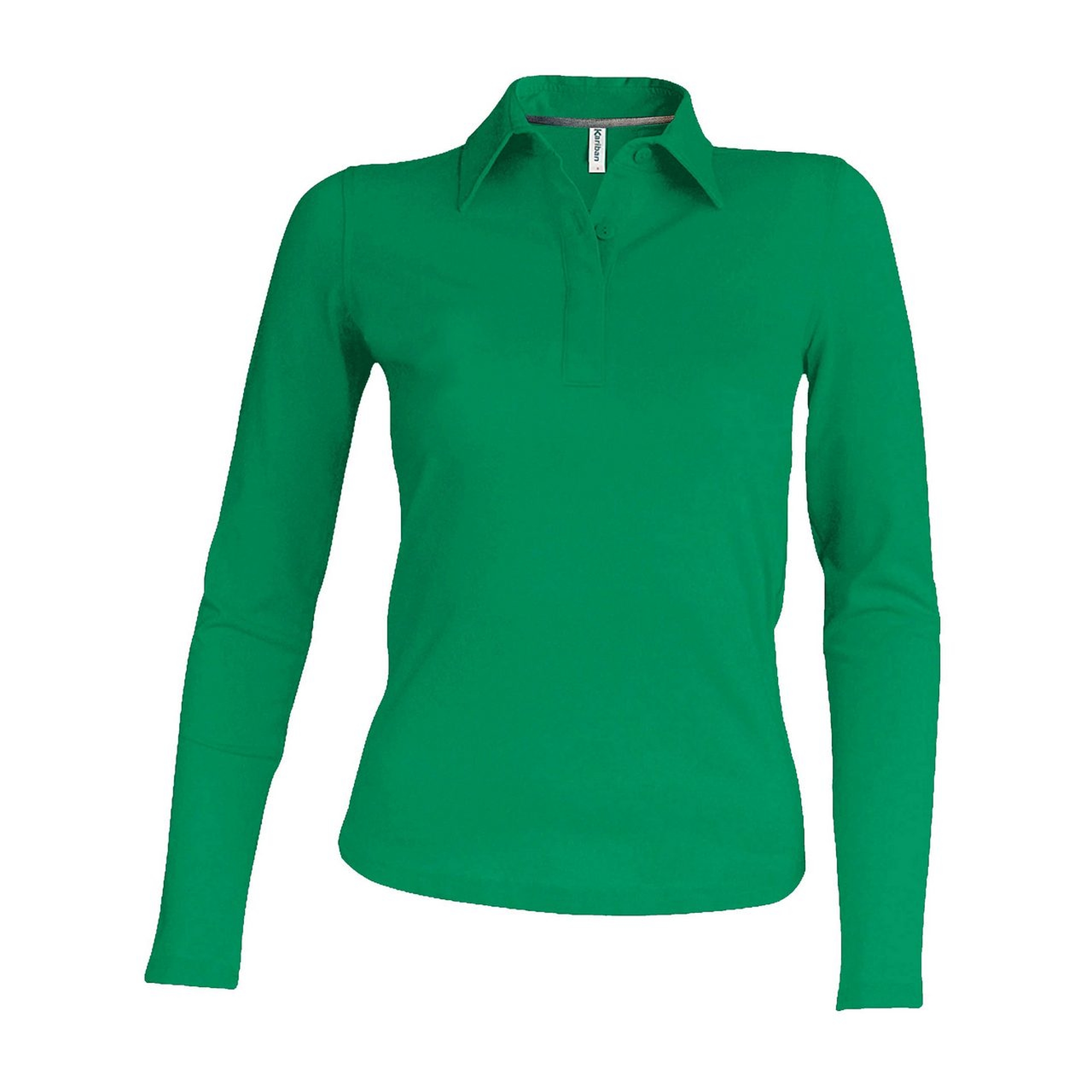 Kariban Pique Polo Shirt - hosszú ujjú, női galléros póló