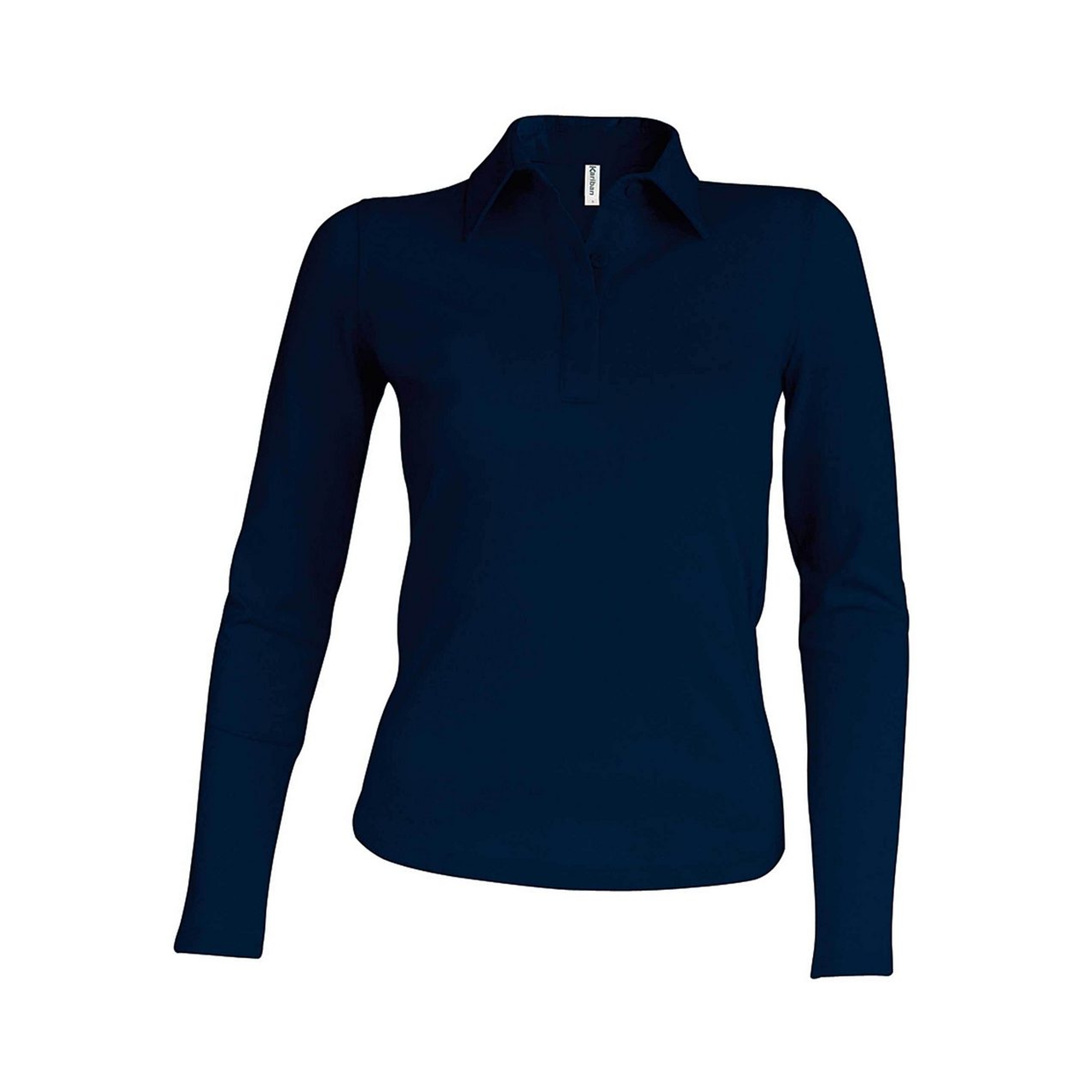 Kariban Pique Polo Shirt - hosszú ujjú, női galléros póló