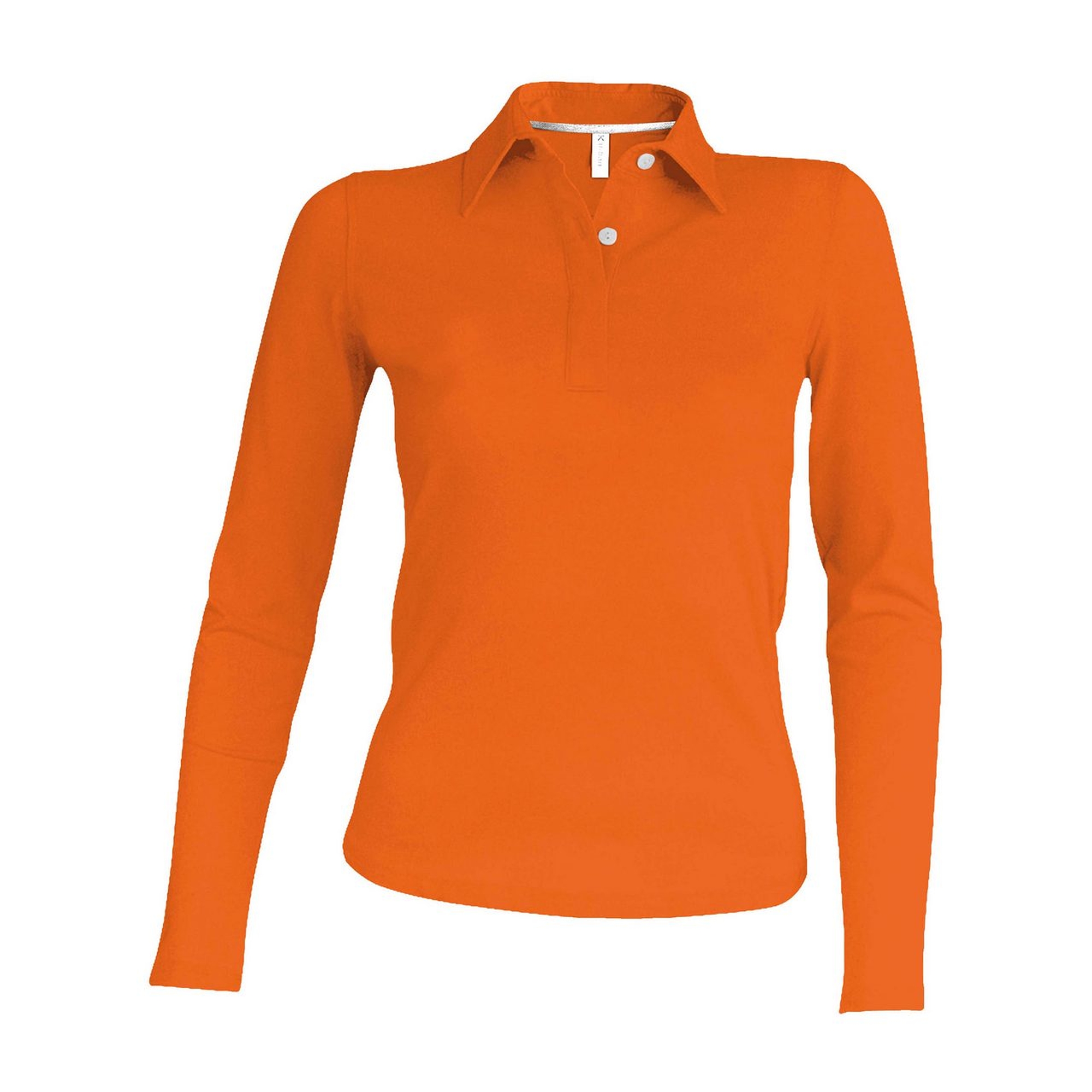 Kariban Pique Polo Shirt - hosszú ujjú, női galléros póló