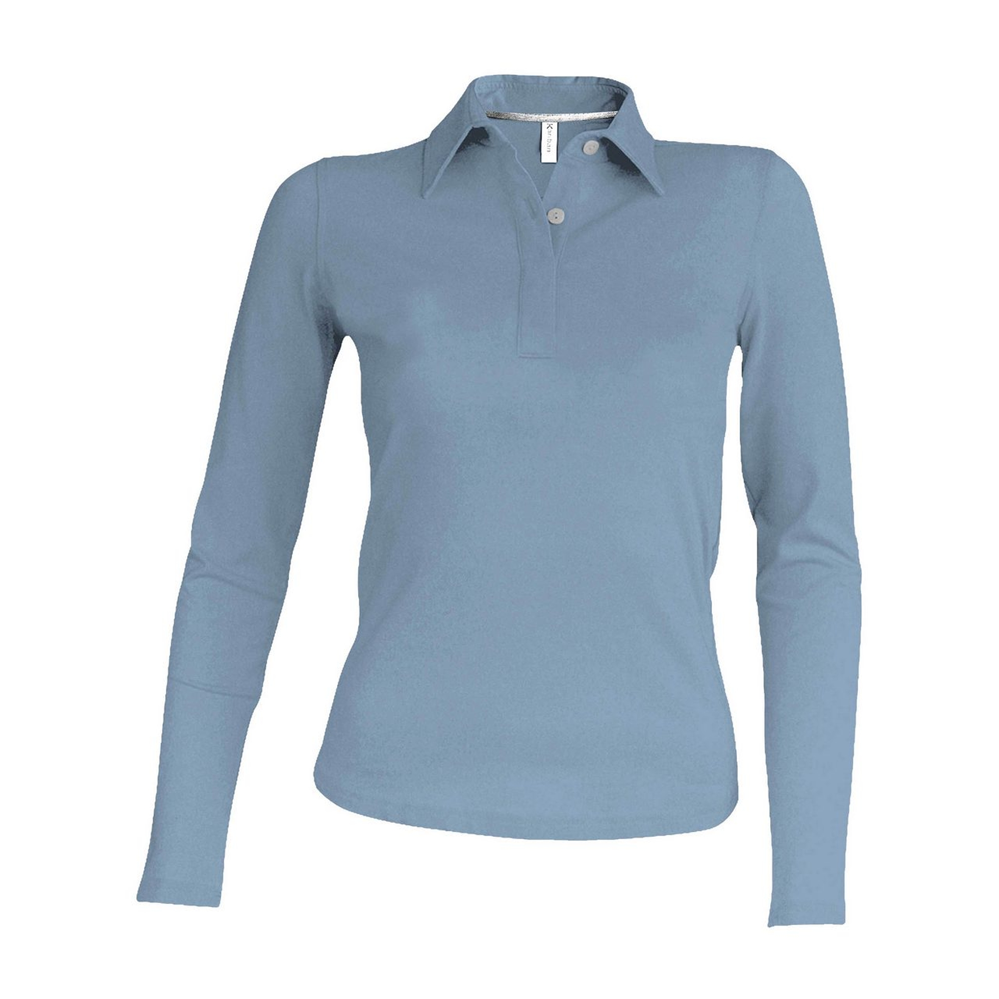 Kariban Pique Polo Shirt - hosszú ujjú, női galléros póló