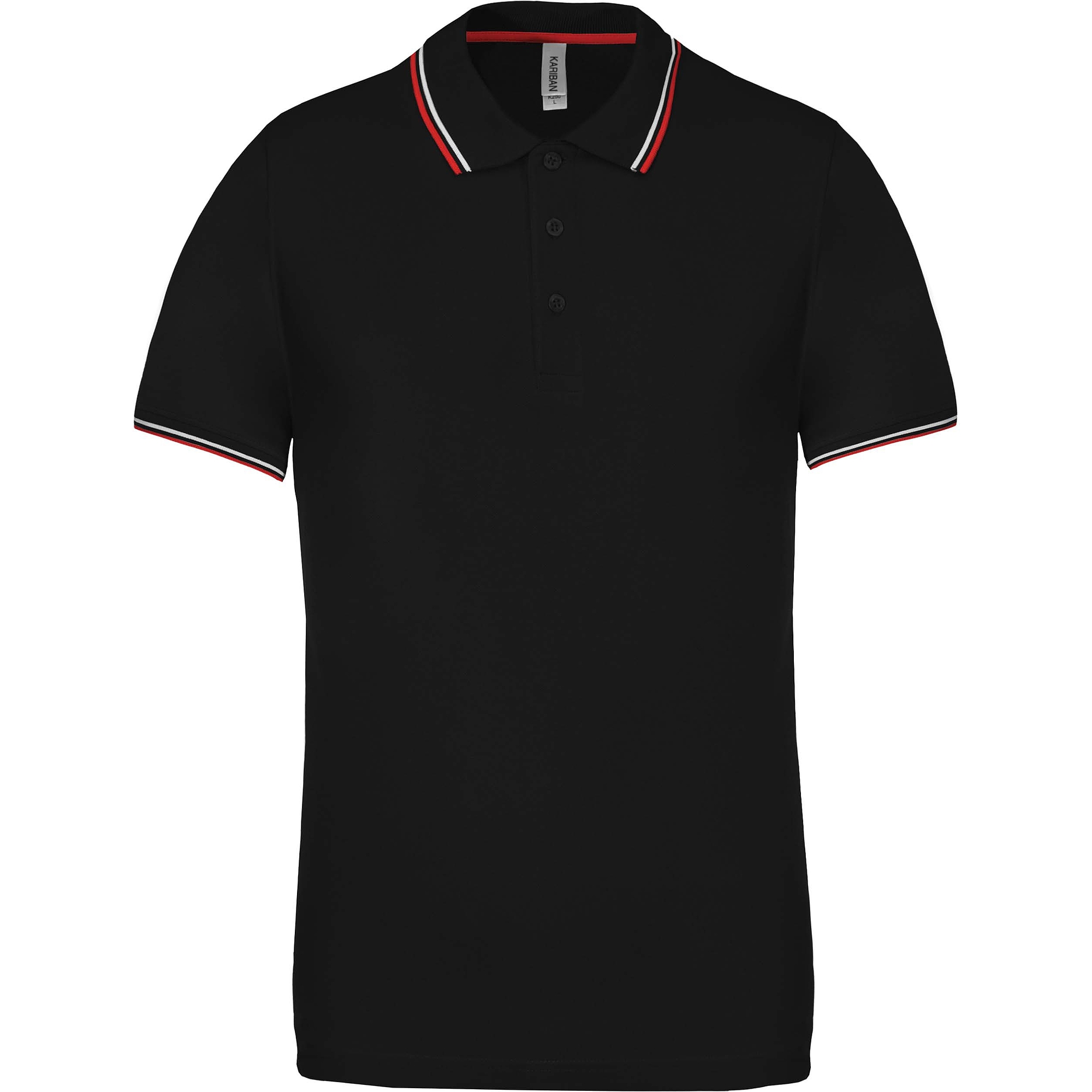Kariban Short Sleeve Polo Shirt - rövid ujjú, férfi galléros póló