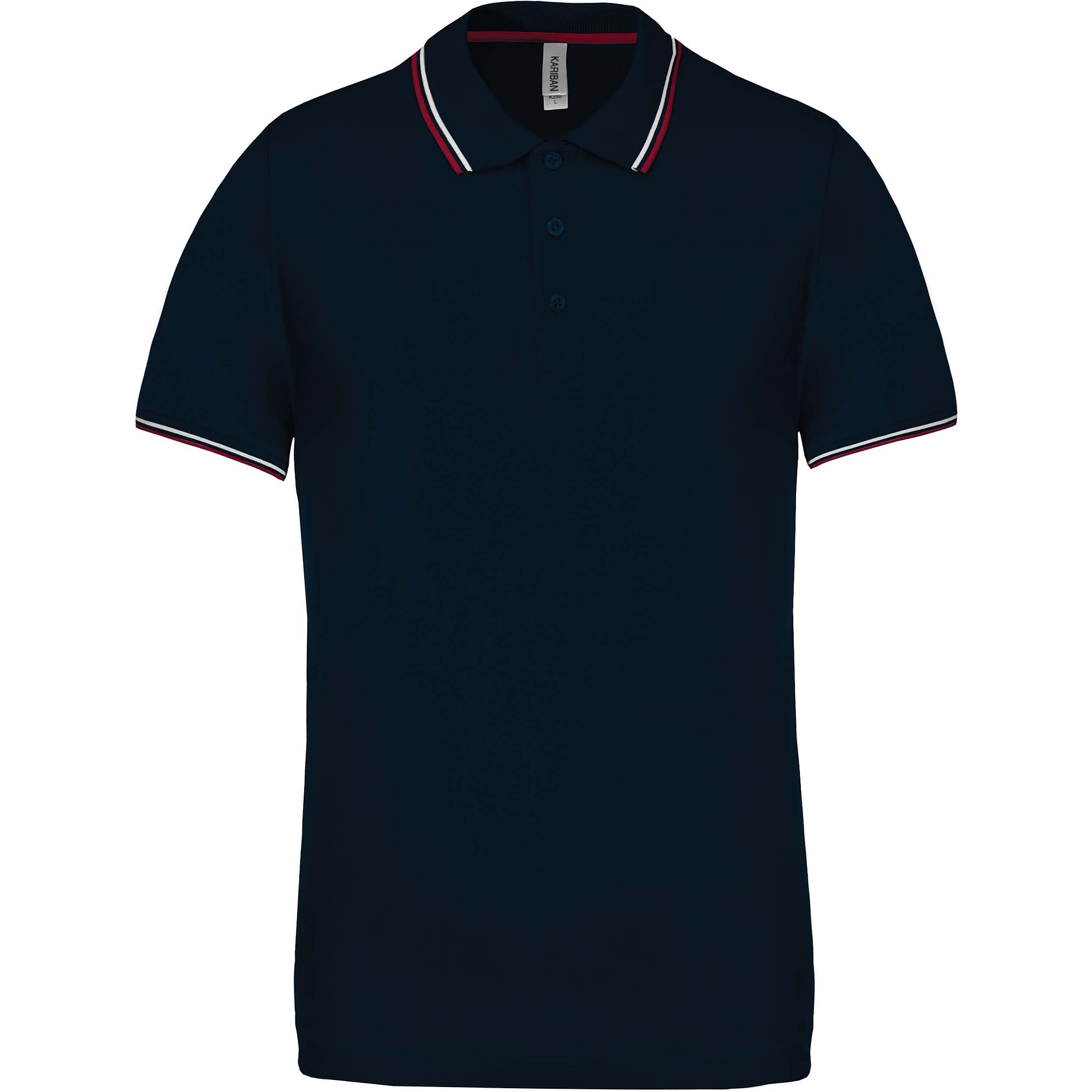 Kariban Short Sleeve Polo Shirt - rövid ujjú, férfi galléros póló