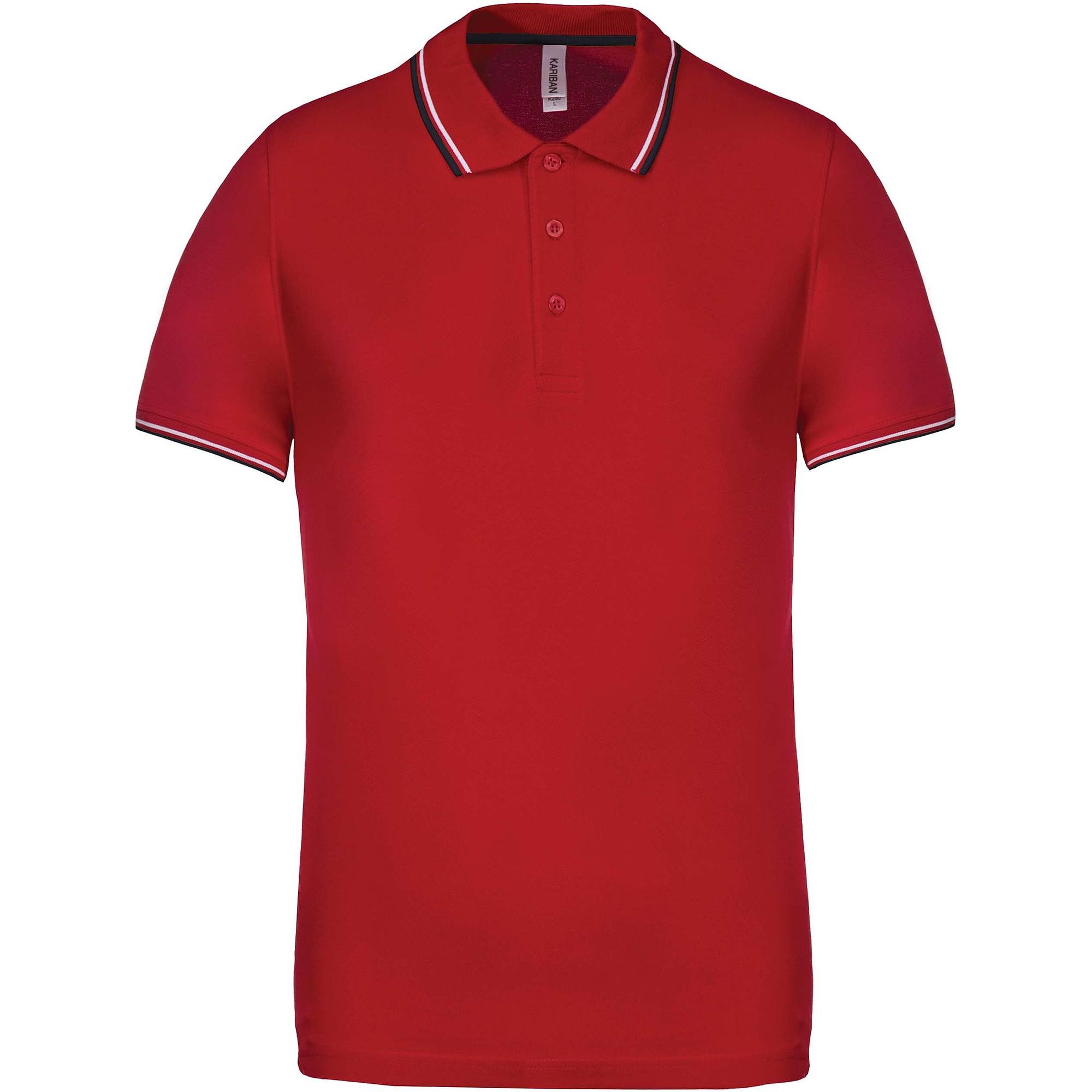 Kariban Short Sleeve Polo Shirt - rövid ujjú, férfi galléros póló