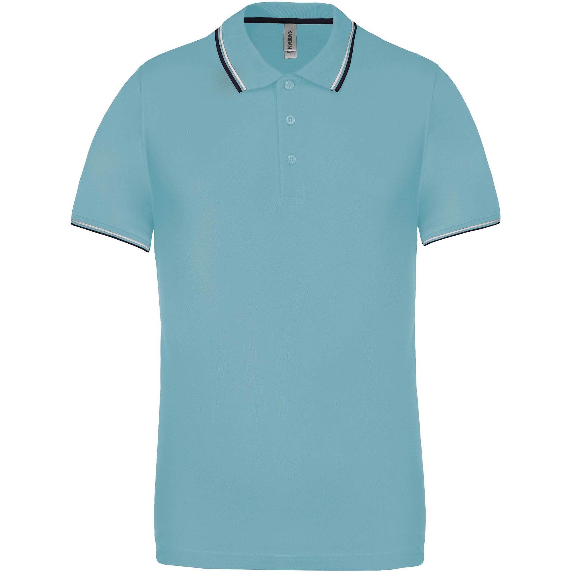 Kariban Short Sleeve Polo Shirt - rövid ujjú, férfi galléros póló