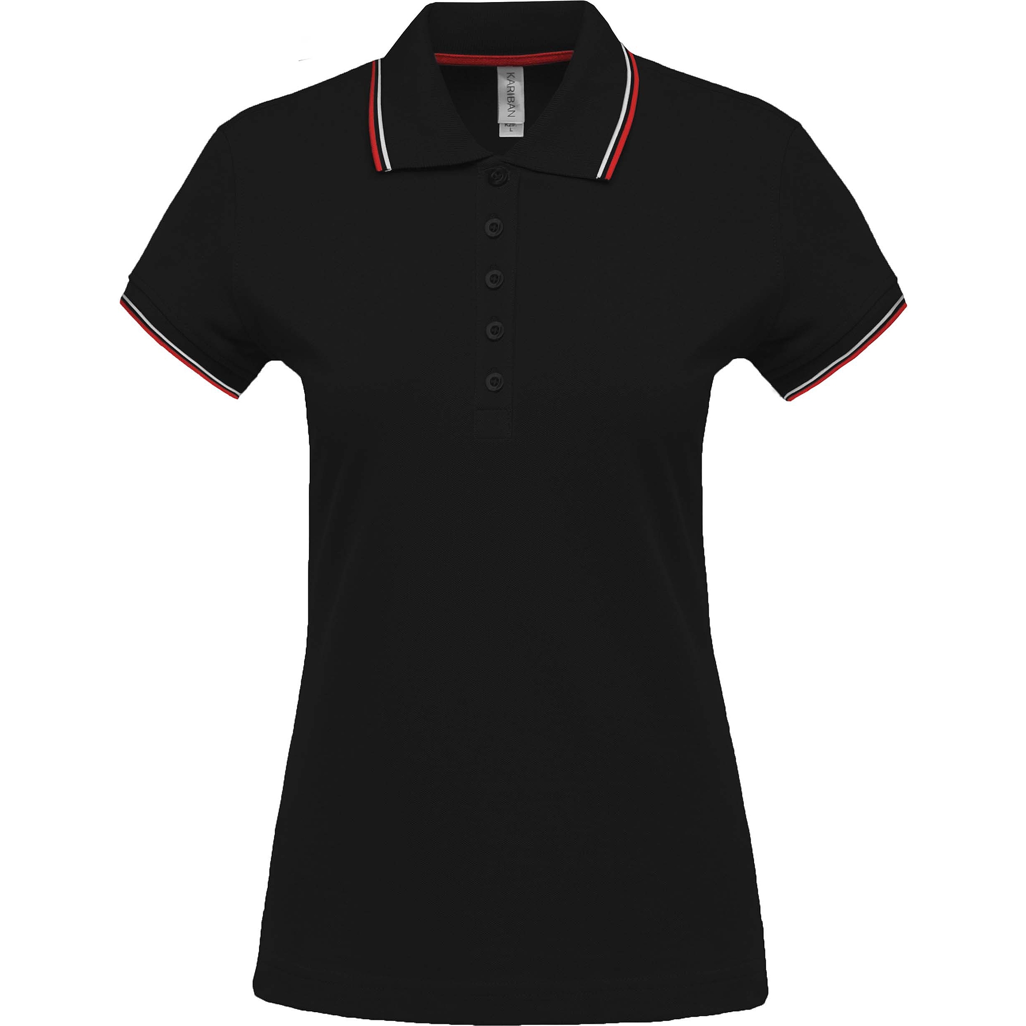 Kariban Ladie s Short Sleeve Polo Shirt - rövid ujjú, női galléros póló