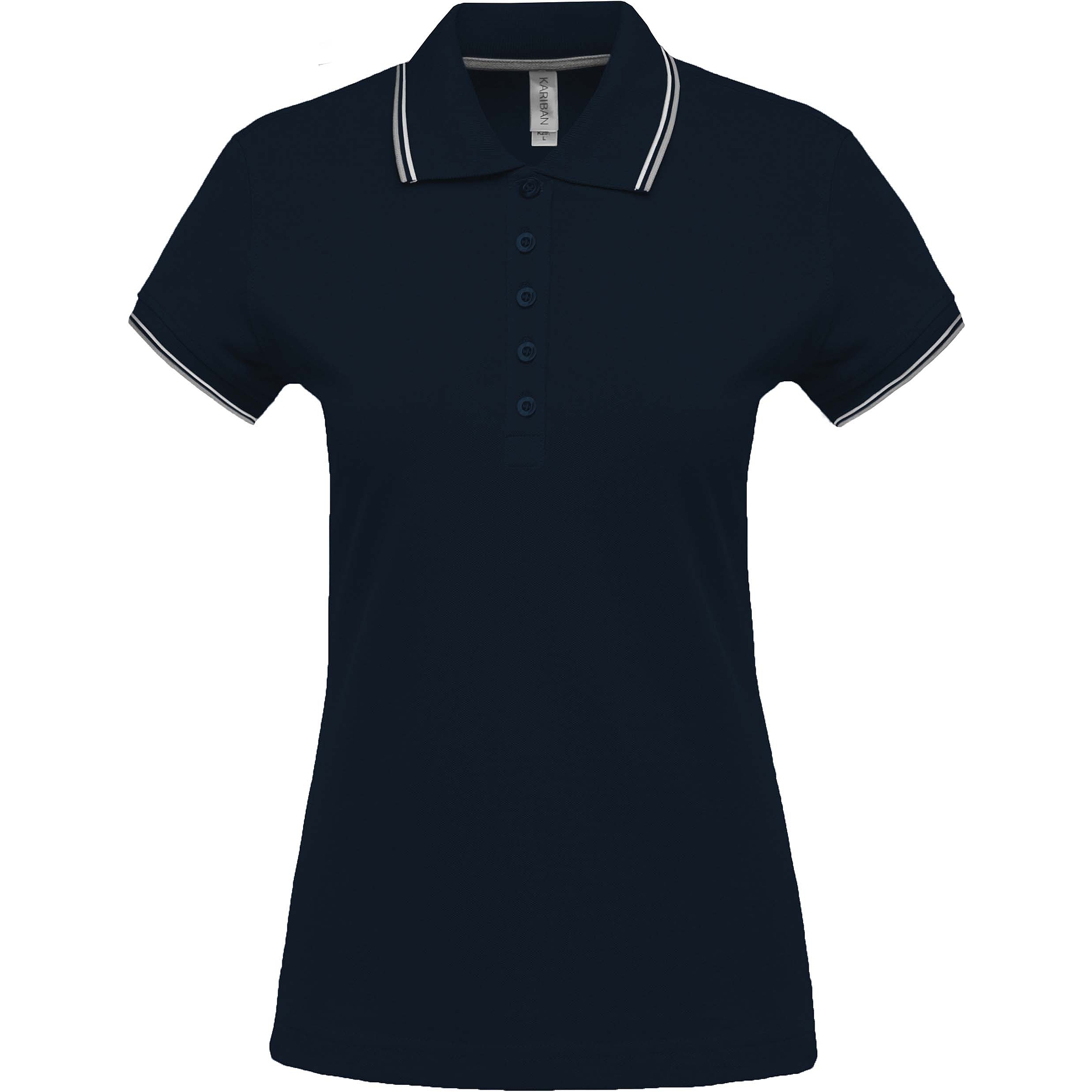 Kariban Ladie s Short Sleeve Polo Shirt - rövid ujjú, női galléros póló