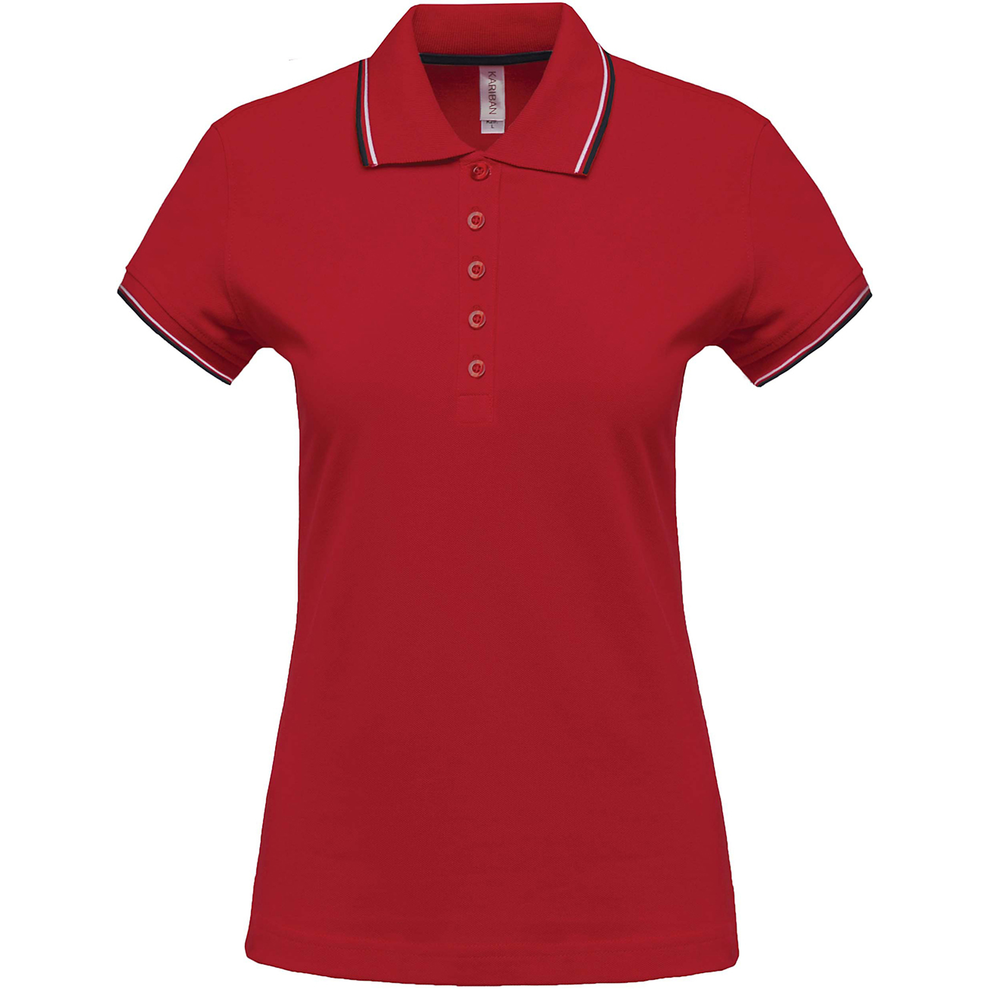 Kariban Ladie s Short Sleeve Polo Shirt - rövid ujjú, női galléros póló