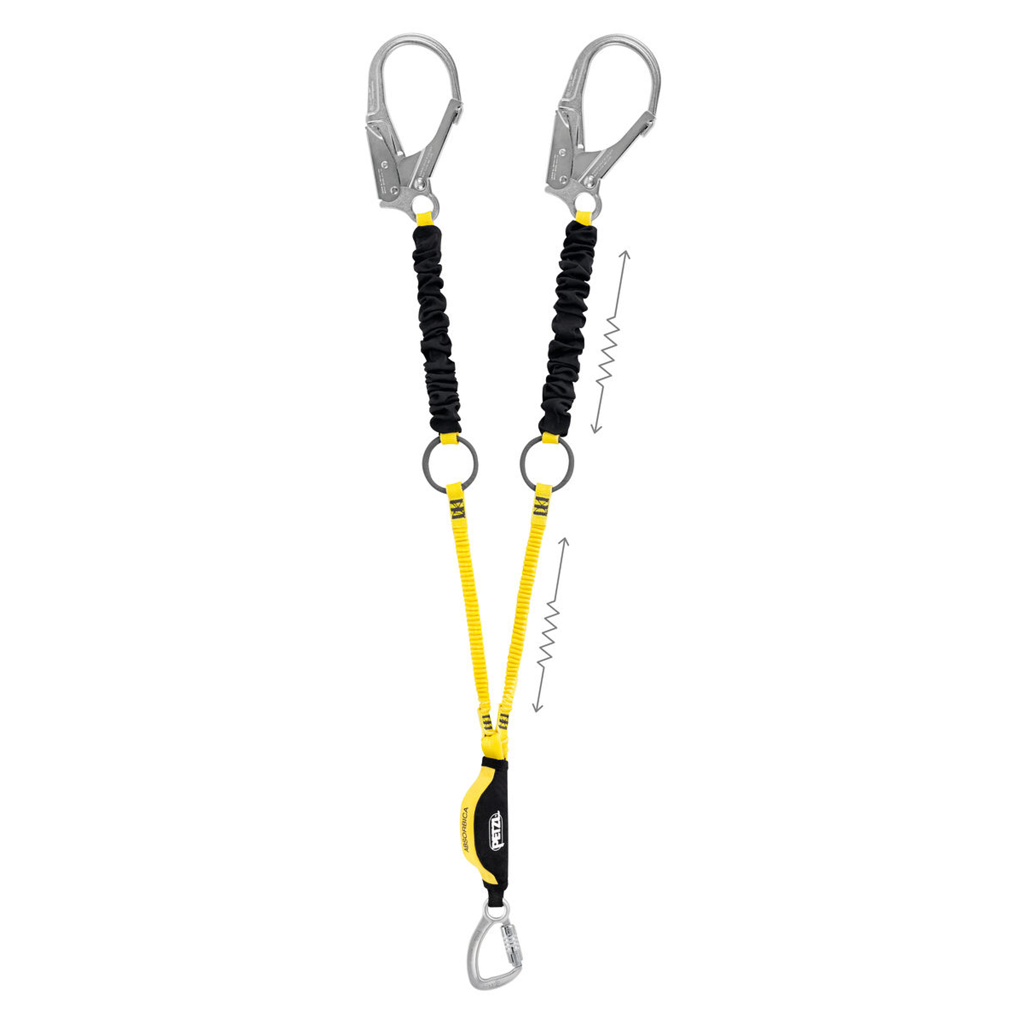 Petzl ABSORBICA-Y TIE-BACK - kikötő kötél, energiaelnyelővel