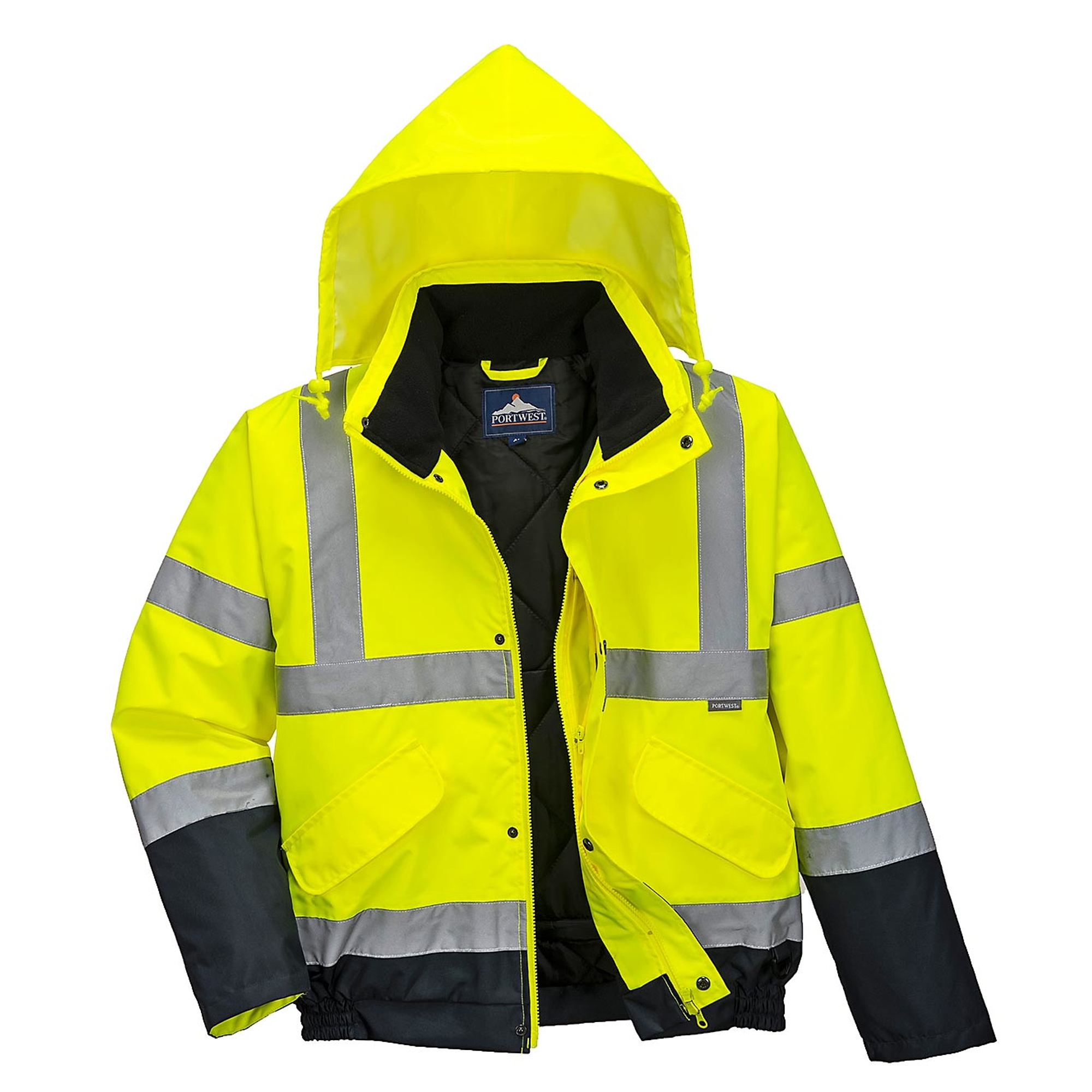 Hi-Vis kéttónusú bomber kabát