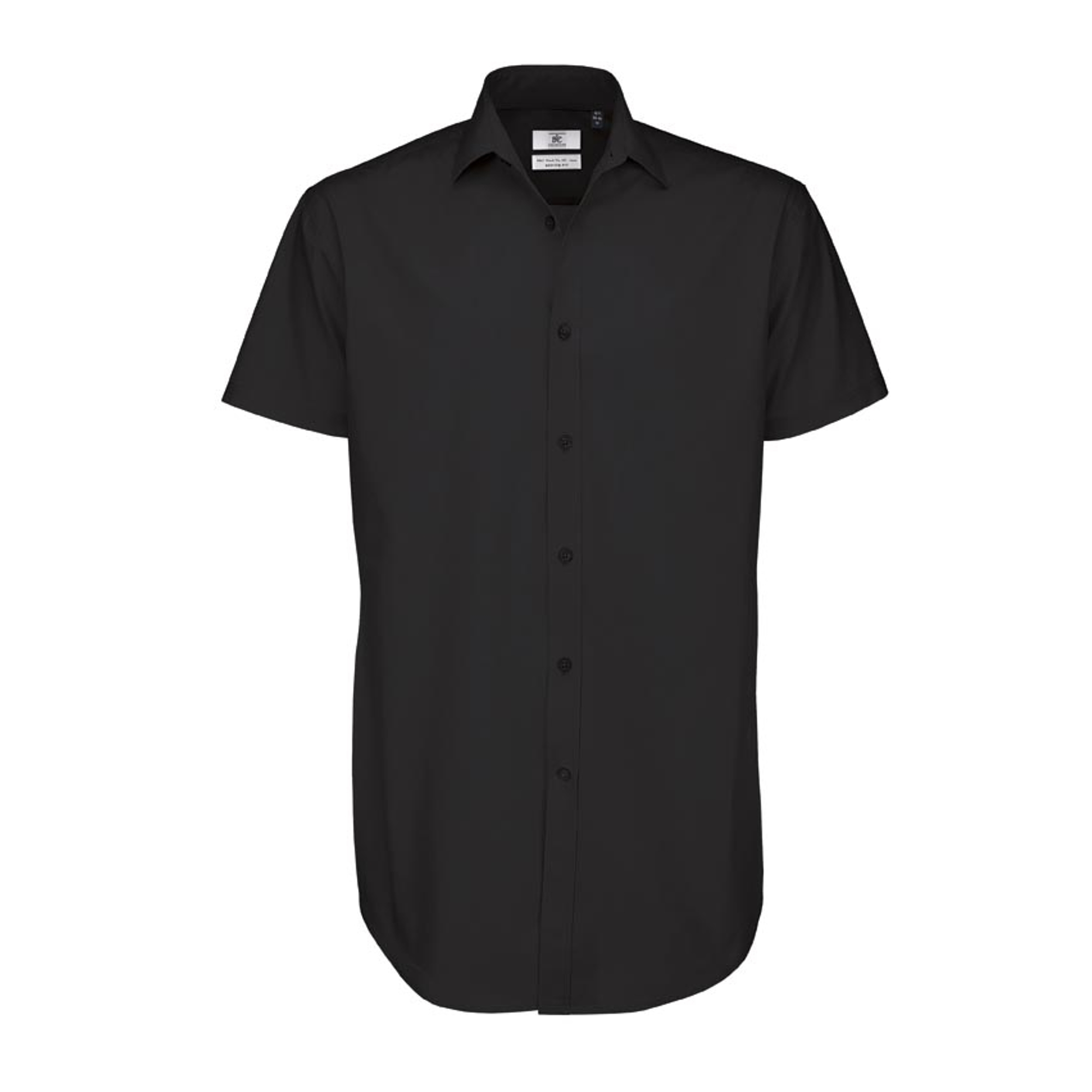 B&C Black Tie - rövid ujjú férfi ing