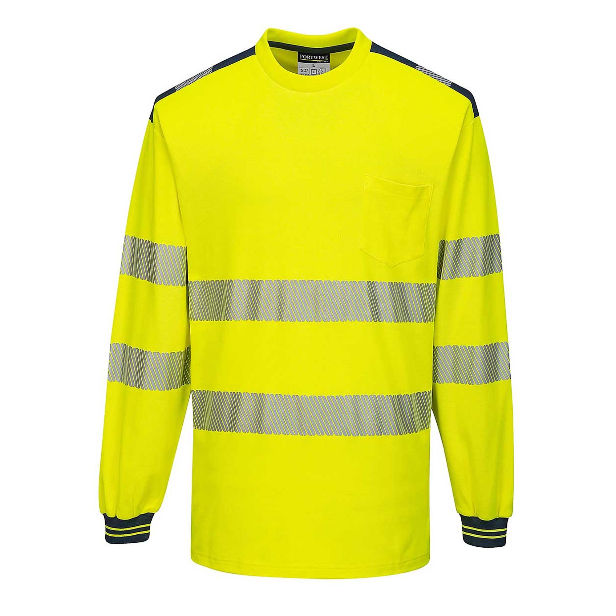 PW3 HI-VIS láthatósági hosszú ujjú póló
