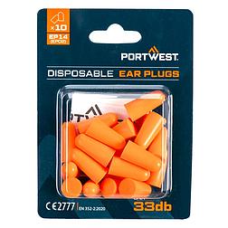 Portwest PU hab füldugók bliszteres csomagolással (10 pár)