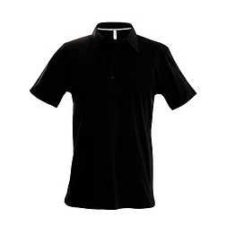 Kariban Pique Polo Shirt - rövid ujjú, férfi galléros póló