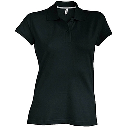 Kariban Pique Polo Shirt - rövid ujjú, női galléros póló
