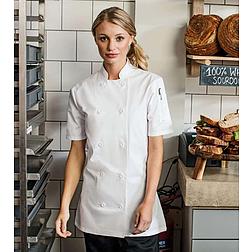Premier női rövid ujjú chef kabát