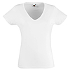 Lady-Fit V Neck V-Weight Tee - rövid ujjú női póló