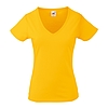 Lady-Fit V Neck V-Weight Tee - rövid ujjú női póló