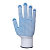Nylon kesztyű PVC pontozott