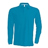 Kariban Pique Polo Shirt - hosszú ujjú, férfi galléros póló