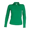 Kariban Pique Polo Shirt - hosszú ujjú, női galléros póló