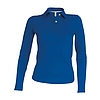 Kariban Pique Polo Shirt - hosszú ujjú, női galléros póló
