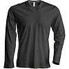 Kariban Long Sleeve V-nyakú - hosszú ujjú, férfi póló
