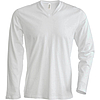 Kariban Long Sleeve V-nyakú - hosszú ujjú, férfi póló