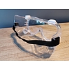 Indirekt ventillációs, gumipántos szemüveg (fröccsenő vegyszerek és folyadékok ellen)