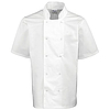 Premier Chef s Jacket - rövid ujjú, gombos séfkabát